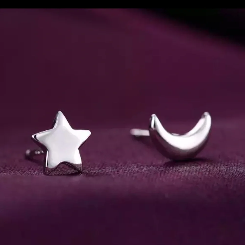 🌟 Sterling Silver 925 Star Earrings - Picture 1 of 2